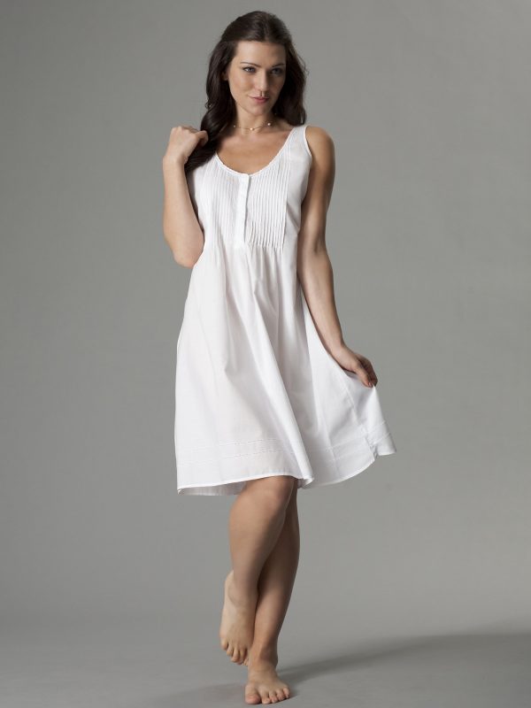 Pure cotton sleeveless nightdress