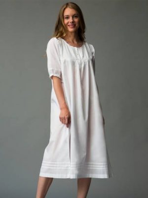 Pure cotton long nightgown